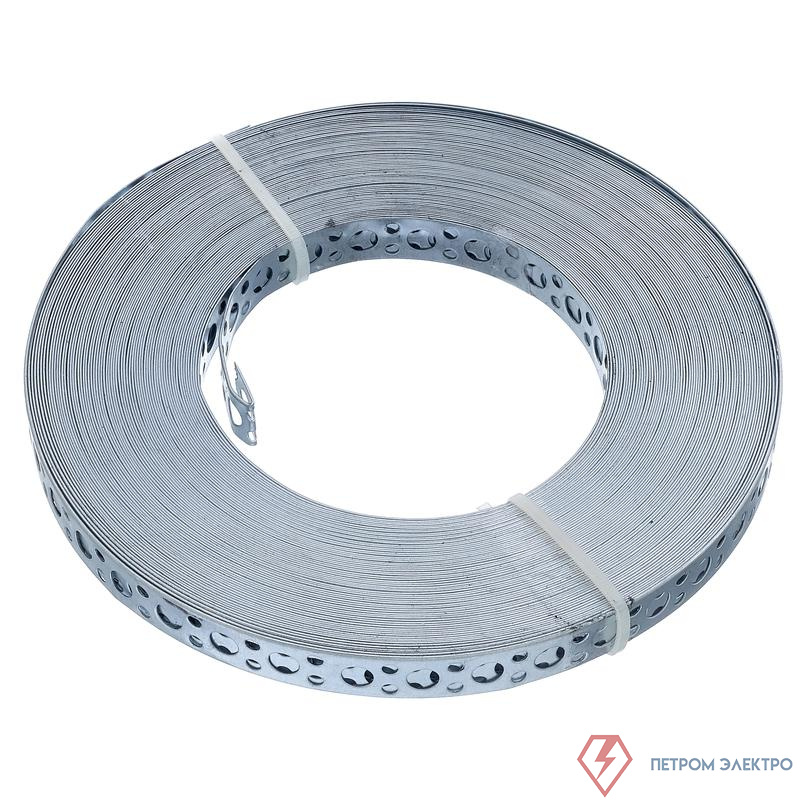 Лента монтажная 0.55х20 прямая 25м цинк этикетка СТРОЙМЕТИЗ 4520059