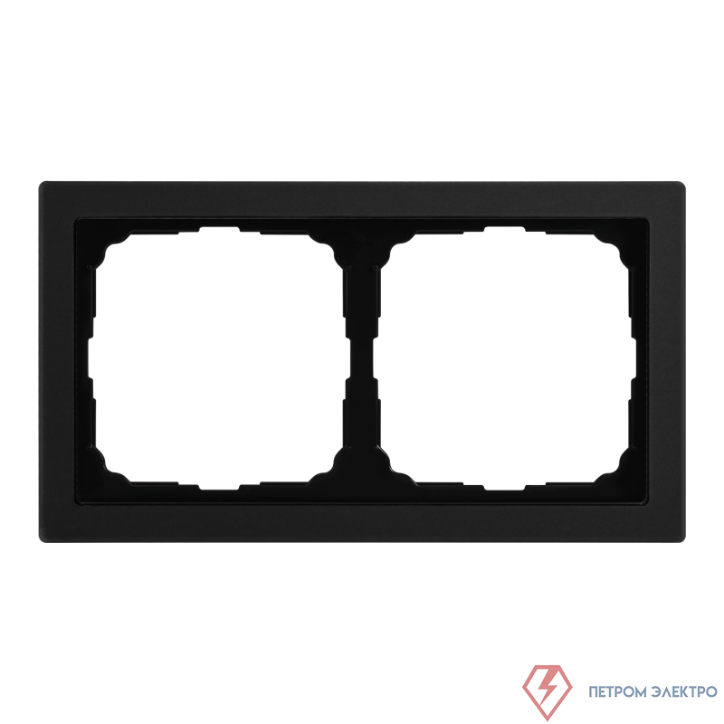 Рамка 2-м ArtGallery Pure матов. органич. стекло черн. SE GAL331002