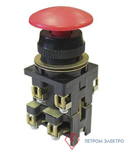 Выключатель кнопочный ВК30-10-22130-54 У2 2з+2р гриб без фиксации 10А 660В IP54 красн. Электротехник ET055278