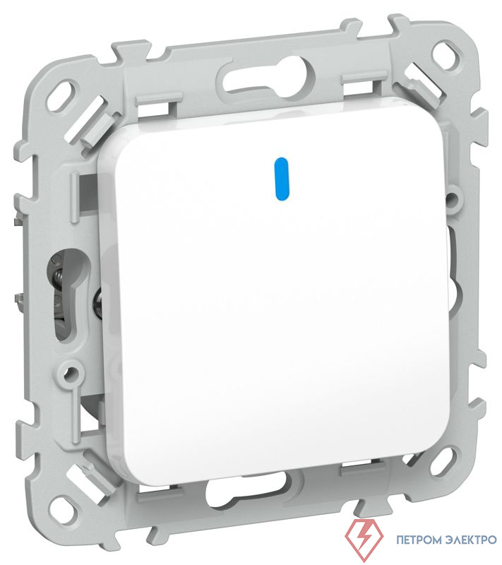 Выключатель 1-кл. СП FLITE ВС11-1-1-ФлБ 10А с индикацией механизм бел. IEK FI-V10-1-10-1-K01