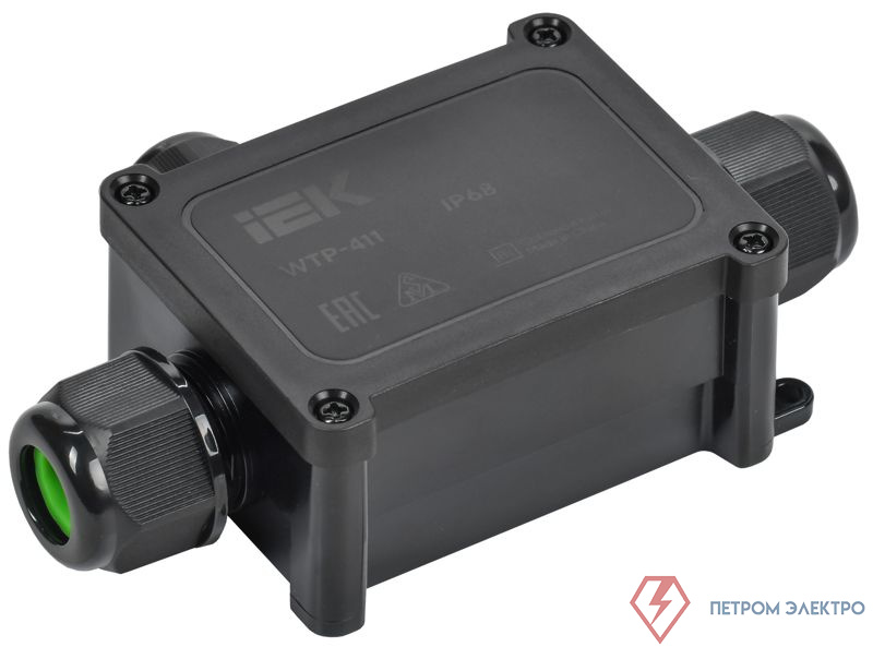 Коробка распределительная герметичная WTP-411 IP68 3 ввода IEK UWB20-T-450-40-03-68