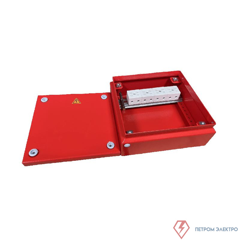 Коробка распределительная огнестойкая 150х150х80мм IP65 FIREFORT КРОПС-ST5 FRJB-KM-ST5-25-06-КРОПС-IP65 для кабелей до 25кв.мм 6 клемм КМ KR0188