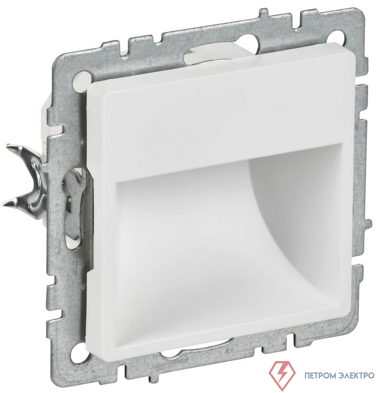 Подсветка светодиодная BRITE ПЛ20-БрАБ встраив. механизм арктич. бел. IEK BR-FL20-K91