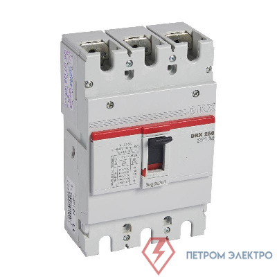 Выключатель автоматический 3п 225А 18кА DRX250 стационарн. Leg 027104