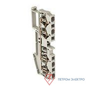 Колодка клеммная ST-4 40А 4 вывода пружинная сер. EKF plc-jxb-st-4-4