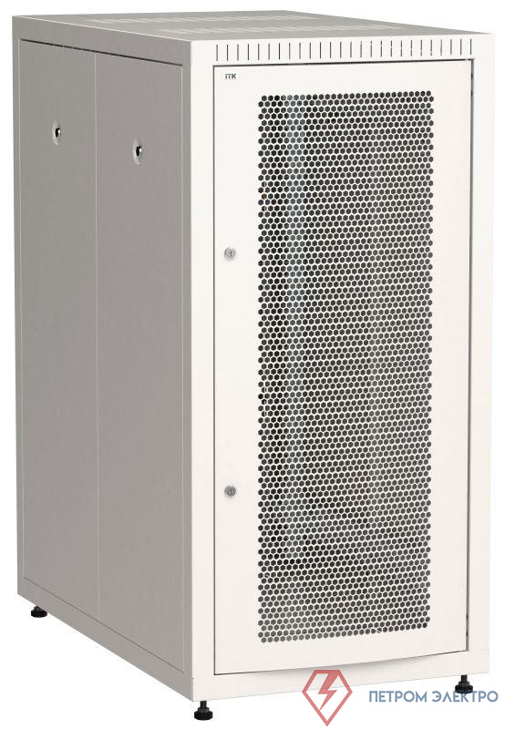 Шкаф сетевой LINEA E 24U 600х1000мм двери 2шт перфорир. и метал. сер. ITK LE35-24U61-PM