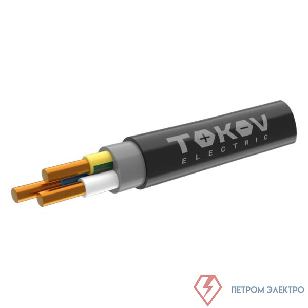 Кабель TOKOV ELECTRIC ППГнг(А)-HF 3х2.5 ОК (N PE) 0.66кВ (уп.100м) ТХМ00409106