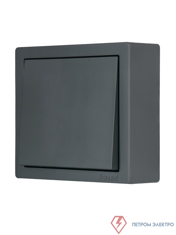 Выключатель 1-кл. ОП LETO графит LEZARD 752-3400-100