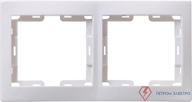 Рамка 2-м Кварта РГ-2-КБ горизонт. бел. GENERICA EMK20-K01-DM