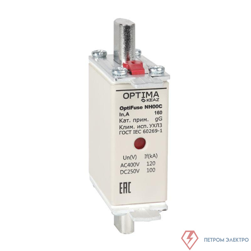 Вставка плавкая OptiFuse NH00C-100-gG-УХЛ3 КЭАЗ 374919