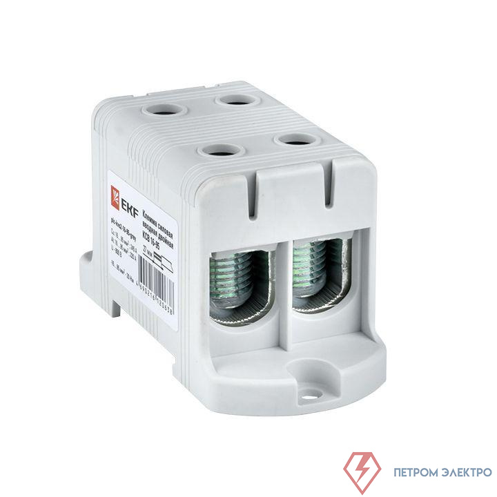 Клемма силовая вводная двойн. КСВ 16-95кв.мм сер. EKF plc-kvs2-16-95-grey