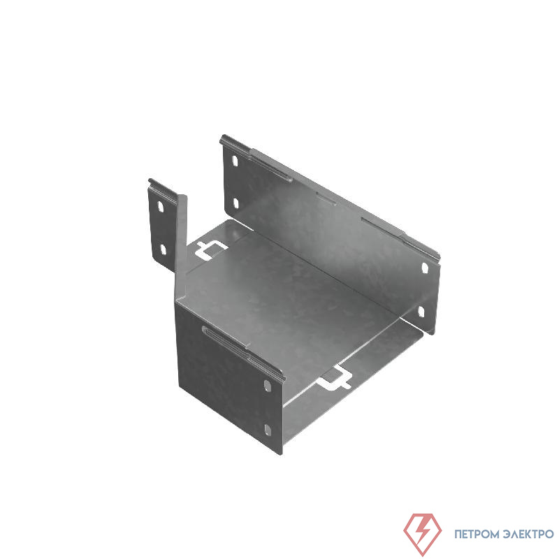 Переходник для лотка правый 100х100-200 сталь 1мм "ПЛЮС" PDplus100-100-200-R КМ PL0671