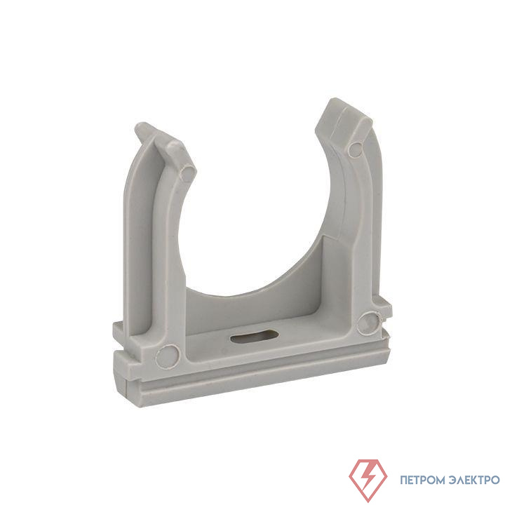 Держатель для труб (клипса) d32мм сер. (уп.10шт) Plast EKF derj-z-32n-r