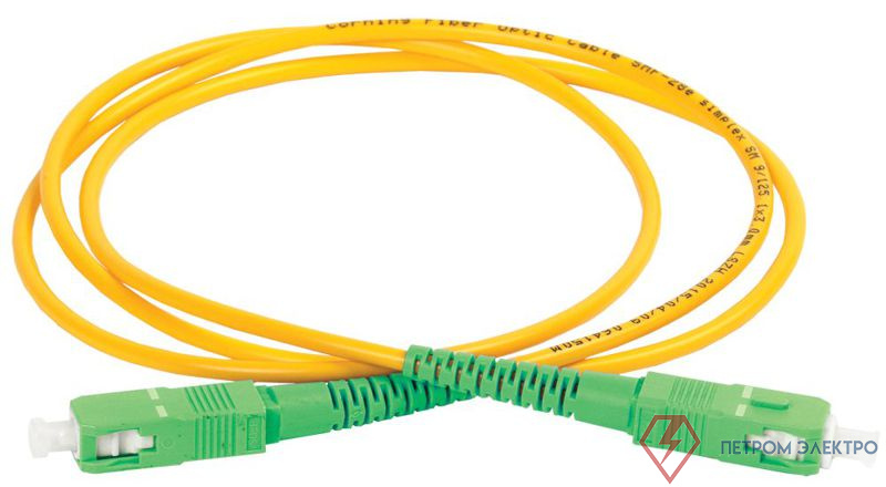 Патч-корд оптический коммутационный соединительный для одномодового кабеля (SM); 9/125 (OS2); SC/APC-SC/APC (Simplex) (дл.10м) ITK FPC09-SCA-SCA-C1L-10M