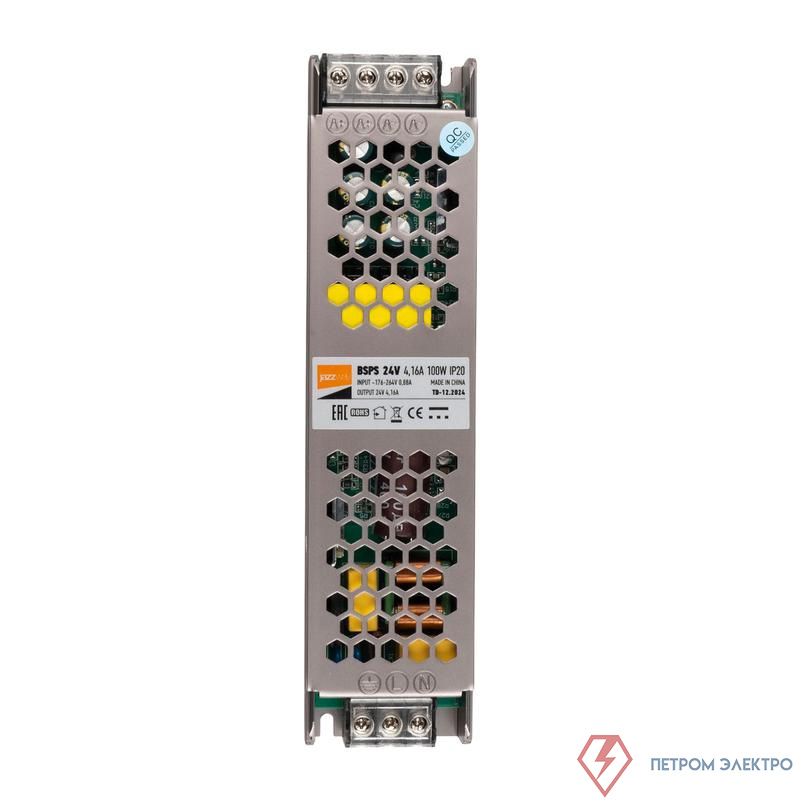 Блок питания для светодиод. ленты BSPS 100Вт 4.16А 24В IP20 метал. Pro JazzWay 5015555