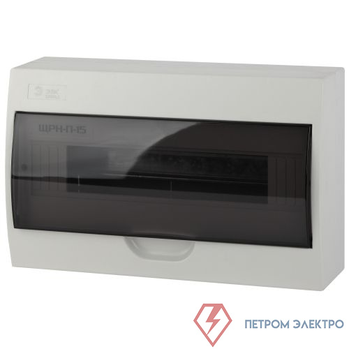 Бокс навесной ЩРН-П-15 15мод. IP41 пластик SIMPLE NO-box_simple-plastic_15_surface BOXS15 Эра Б0041526