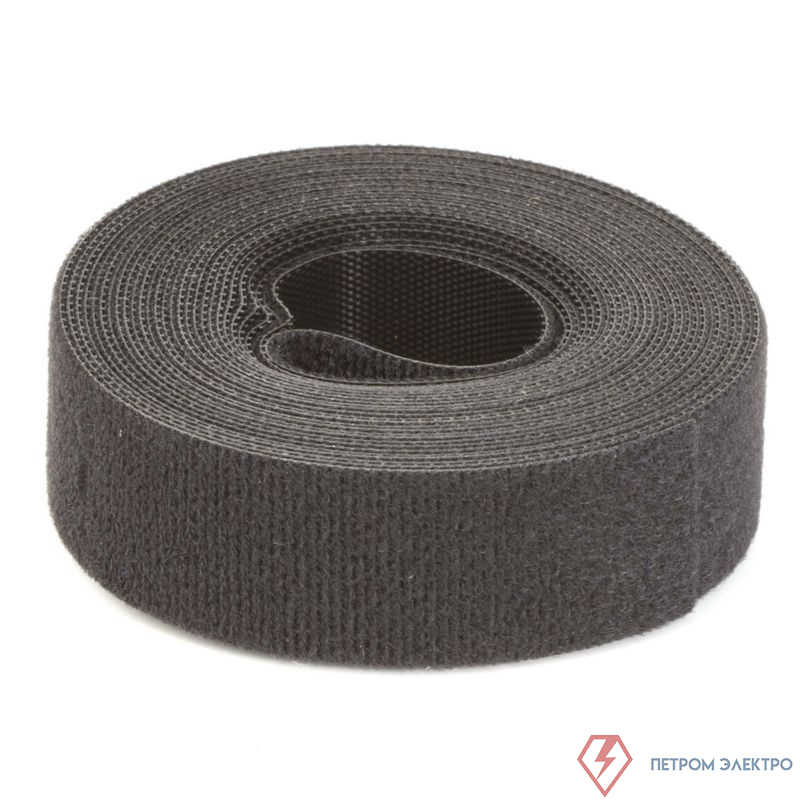 Лента-липучка 16х5000мм черн. (рулон) DKC 285X16BL