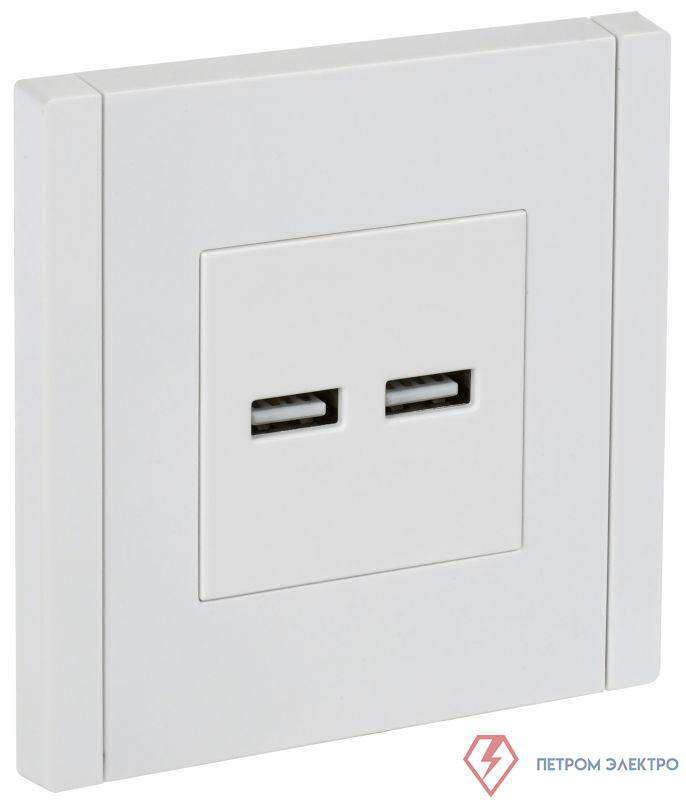 Розетка USB A+A 3.1А FORTE&PIANO FP249 бел. IEK FP-U21-D31-K01