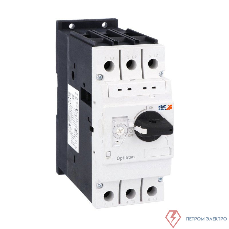 Выключатель автоматический 3п 50А 50кА OptiStart MP 63R 50 T2 КЭАЗ 348546