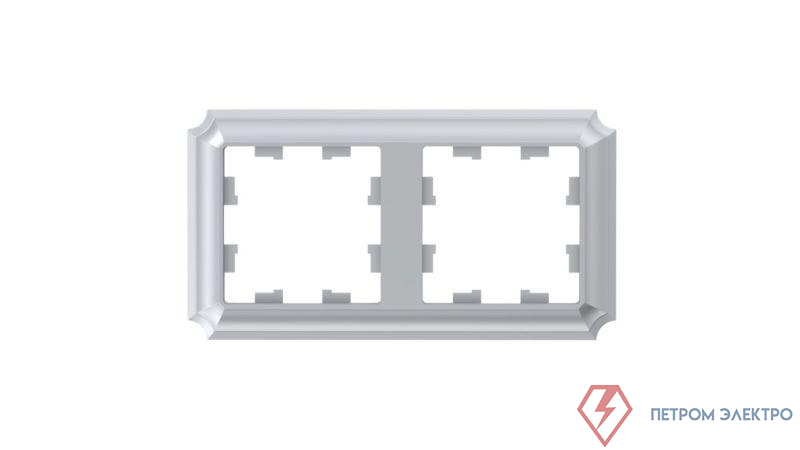 Рамка 2-м AtlasDesign Antique универс. алюм. SE ATN100302