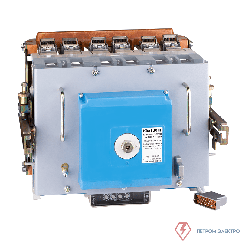 Выключатель автоматический 3п 1600А 80кА ВА55-43-341870 УХЛ3 690В AC НР=400В AC ПЭ400AC КЭАЗ 251613