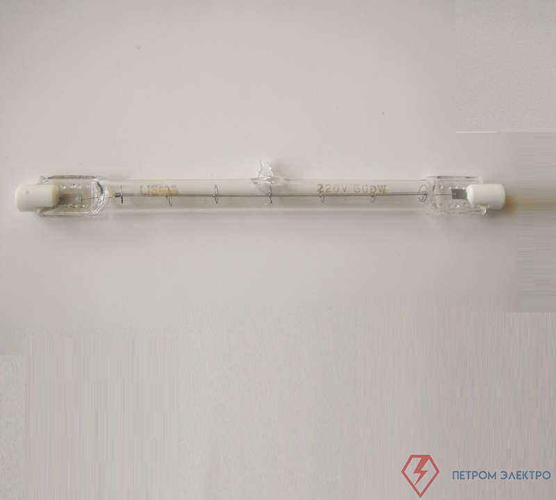 Лампа галогенная КГ 220-500-5 500Вт линейная R7s 220В Лисма 350166000