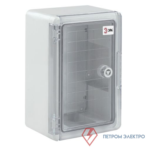 Корпус ЩМП-П 300х200х130 IK10 IP65 УХЛ1 box302013_t прозр. дверь пластик. Эра Б0052352