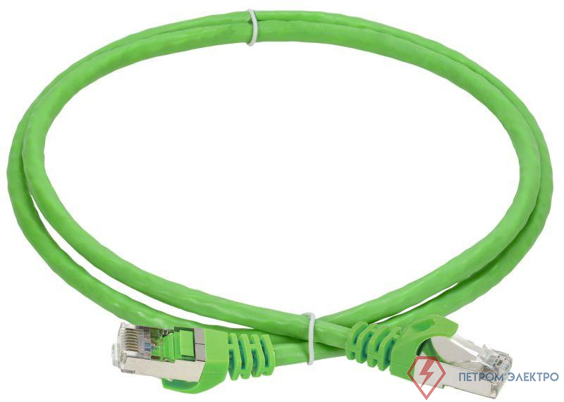 Патч-корд кат.6A S/FTP 1м standart 50мкд зел. ITK PC02-C6ASL-1M-SC-HC
