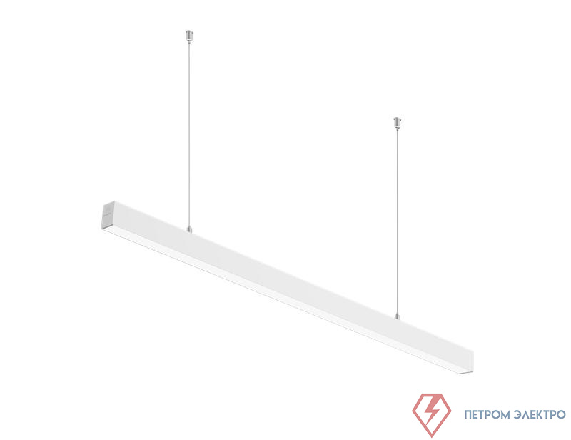 Светильник светодиодный ДПО/ДСО TS 02 S 48 OP 840 L1500 EL WH 1500х60х60мм 32Вт 4000К IP20 подвесной/накладной линейный с БАП 3ч со сквоз. провод. в компл. с тросом 3м бел. Русский Свет 11050224298