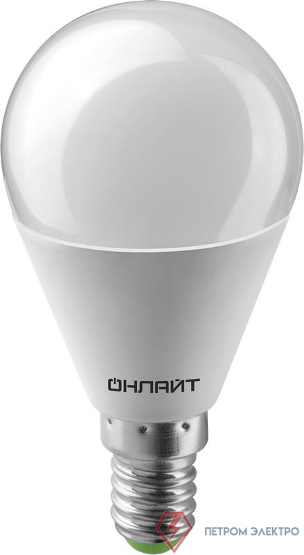 Лампа светодиодная 71 625 OLL-G45-8-230-4K-E14 8Вт шар 4000К нейтр. бел. E14 600лм 230-264В ОНЛАЙТ 71625 0