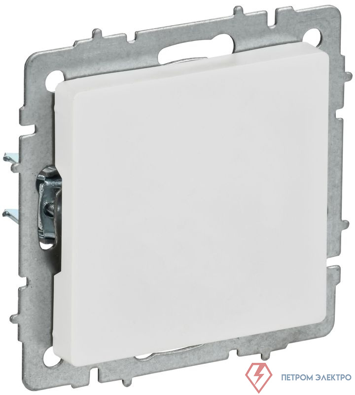 Заглушка BRITE МЗ10-БрАБ с суппортом механизм арктич. бел. IEK BR-PL10-K91