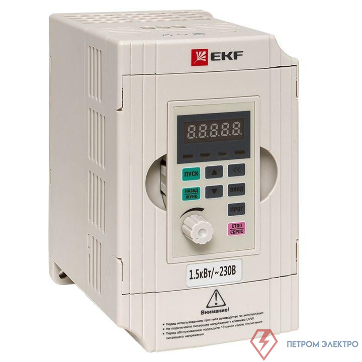 Преобразователь частоты 1.5/2.2кВт 1х230В VECTOR-100 PROxima EKF VT100-1R5-1B
