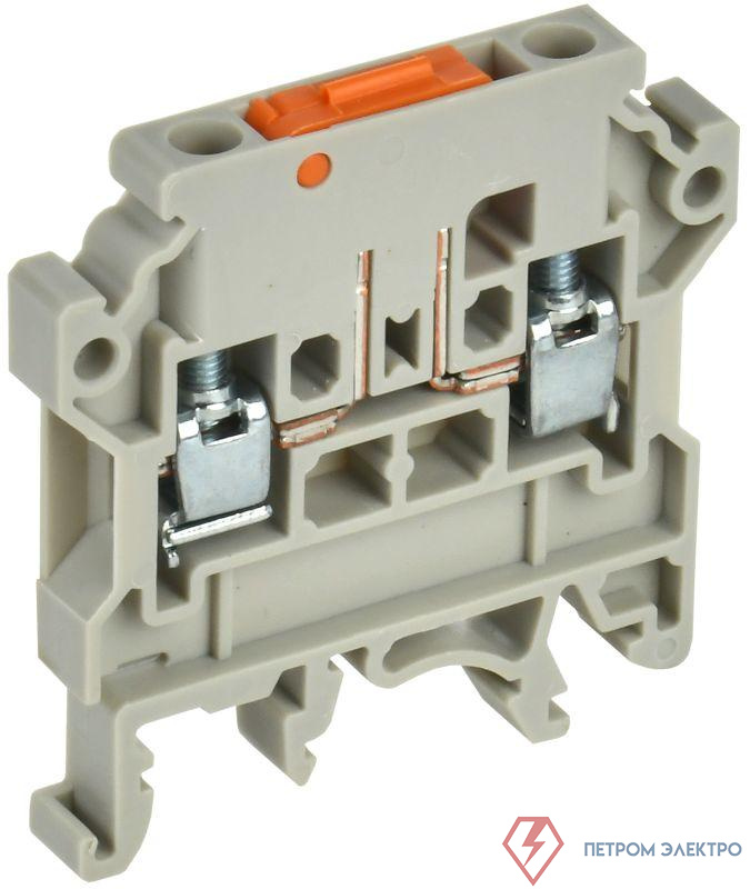 Колодка клеммная CTS-DT измерит. нож. разм. 4кв.мм сер. IEK YCT15-04-K03-004