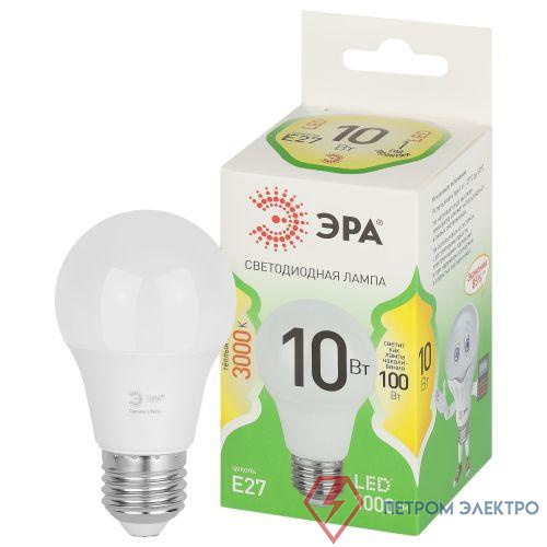 Лампа светодиодная GREEN LINE A60-10W-830-E27 GL 10Вт груша 3000К свет тепл. E27 Эра Б0067118