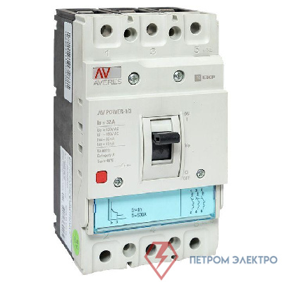 Выключатель автоматический 32А 80кА AV POWER-1/3 TR AVERES EKF mccb-13-32H-TR-av