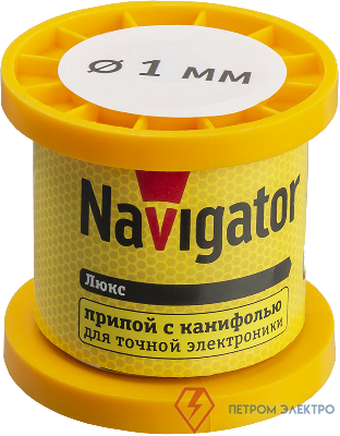 Припой 93 082 NEM-Pos02-61K-1-K100 (ПОС-61; катушка; 1мм; 100 г) Navigator 93082