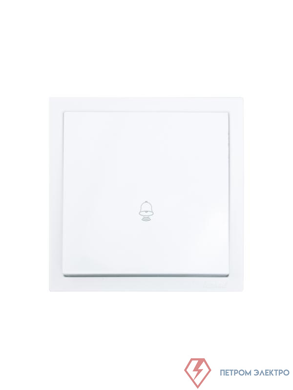 Кнопка звонка СП ZIMA IP20 безвинтов. зажим механизм бел. LEZARD 704-0288-103QC