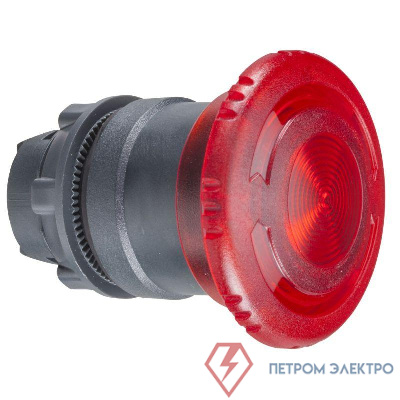 Корпус красной кнопки 22мм с подсветкой с поворотом SchE ZB5AW743