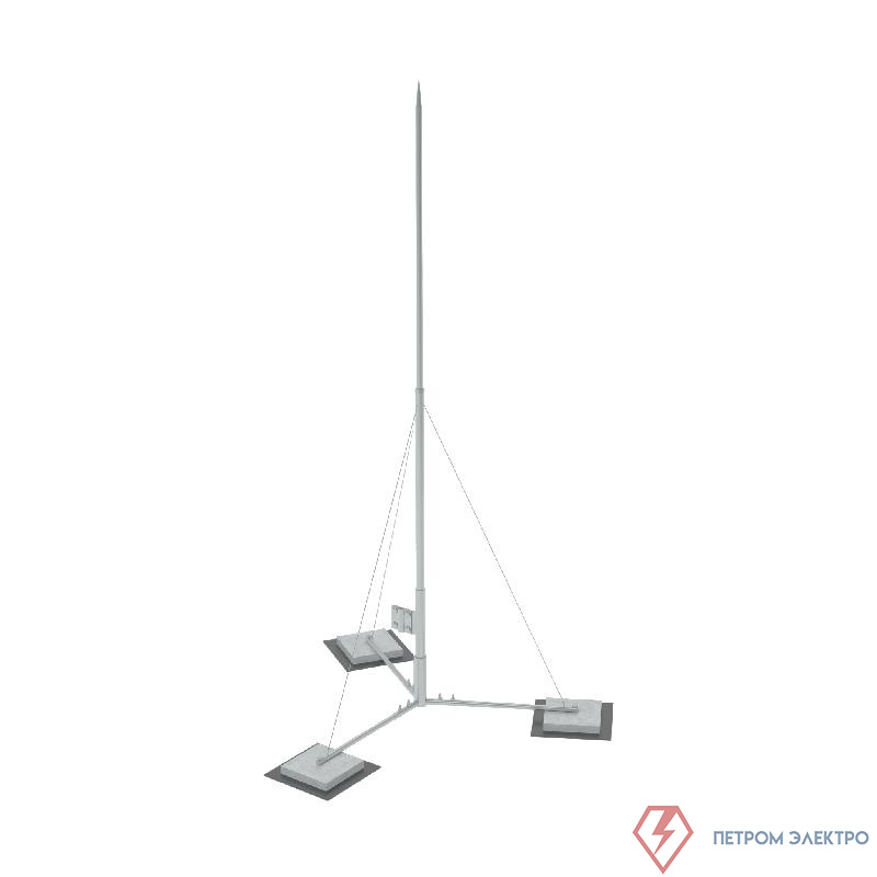 Мачта вольностоящая молниеприемная составная TVMR-H6.1 HD H=6.1м неразборное осн. сталь гор. оцинк. КМ MA0390
