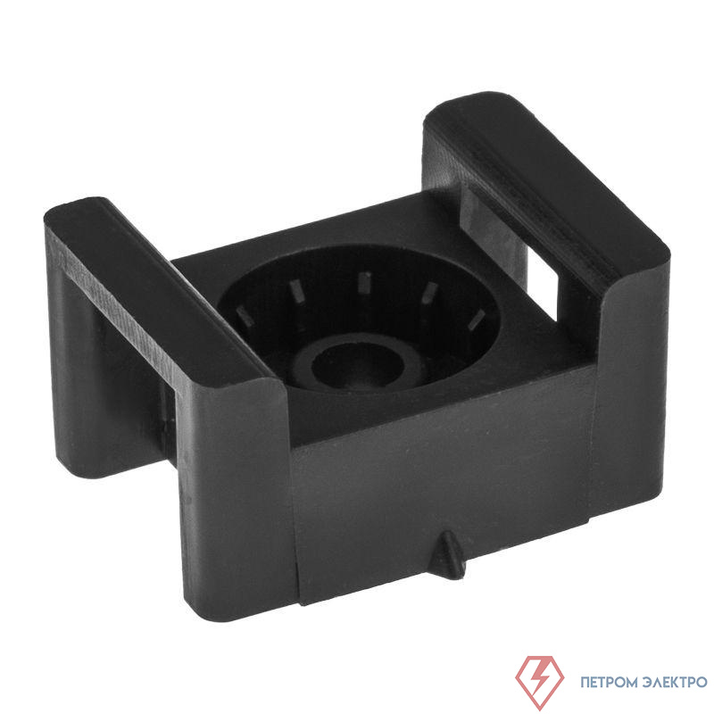 Площадка под стяжку для прямого монтажа 22х16мм черн. (уп.100шт) Rexant 07-2111