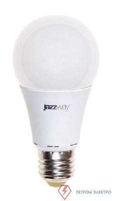 Лампа светодиодная PLED-ECO 7Вт A60 грушевидная 3000К тепл. бел. E27 570лм 230В JazzWay 1033178