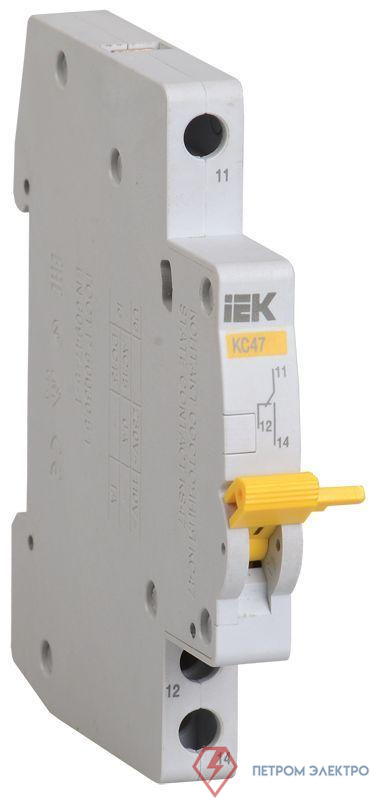 Контакт состояния КС47 новая серия на DIN-рейку KARAT IEK MVA01D-KS-1