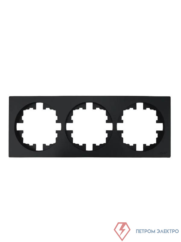 Рамка 3-м OSEN горизонт. квадрат черн. бархат LEZARD 743-4200-148