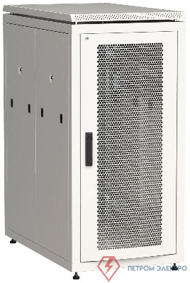 Шкаф сетевой 19дюйм  LINEA N 24U 600х1000мм с L-профилями перфорированные двери сер. ITK LN35-24U61-PP-L