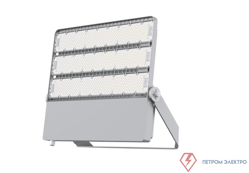 Прожектор светодиодный СДО FL 22 C 600W AM1 840 GR 589х60х570мм 600Вт 4000К IP66 уличный сер. Русский Свет 30082225198