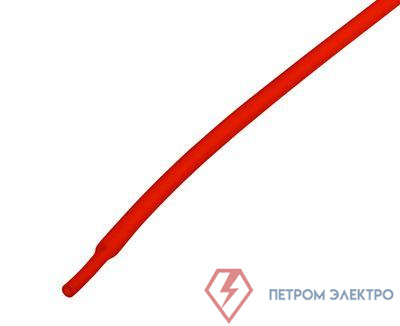 Трубка термоусадочная 2.0/1.0 1м красн. Rexant 20-2004