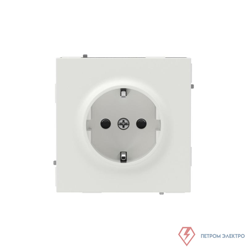 Розетка силовая KANT 2P+E защ. шторки бел. песок DKC 7010003