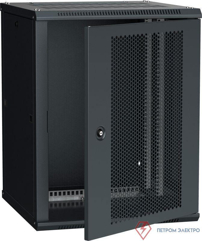 Шкаф LINEA W 18U 600х600мм перфорированная дверь RAL9005 ITK LWR5-18U66-PF