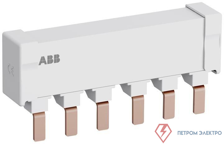 Разводка шинная 3ф PS2-2-0 до 125А для 2-х автоматов типа MS165; MO165 без доп. контактов ABB 1SAM401920R1002