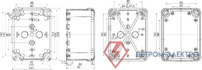 Коробка пласт. 164х121х87 Abs SchE NSYTBS16128